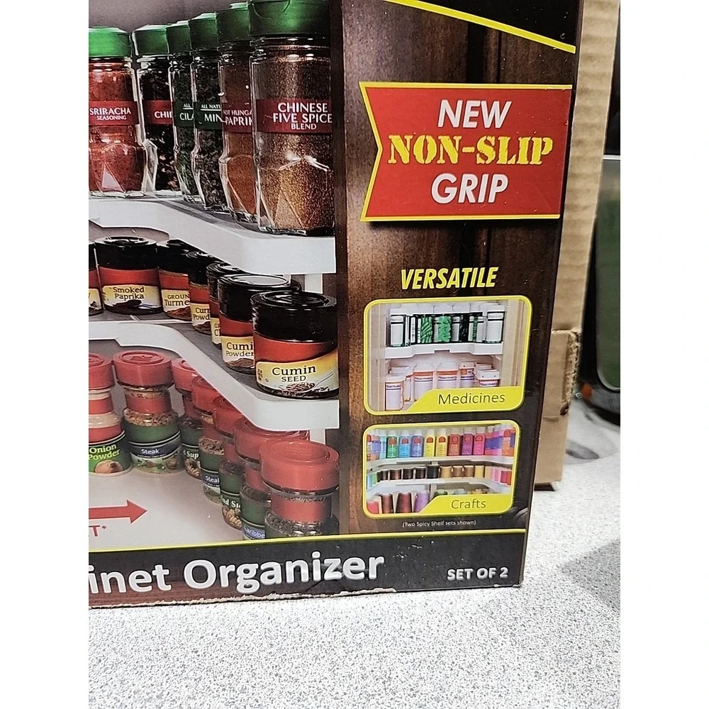 Spicy Shelf Stackable Cabinet Organizer White Never Used Open Box